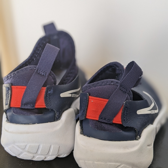 Nike Kids Size 13.5C (Little Kids) Navy Blue Flex Running Shoes - Picture 7 of 13